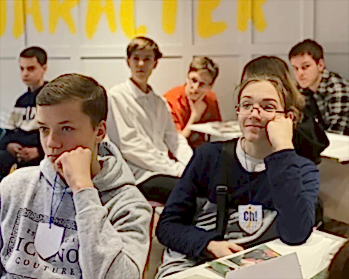 старшие классы на занятии английским языком